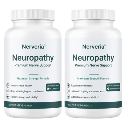 Supplément pour le système nerveux Nerveria™ | Éliminez jusqu’à 98 % des sensations de brûlure, des picotements et de l’engourdissement en 21 jours !