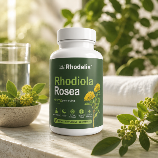 Rhodelis™ Rhodiola Rosea – Soutien au stress, à l’énergie et à la clarté mentale