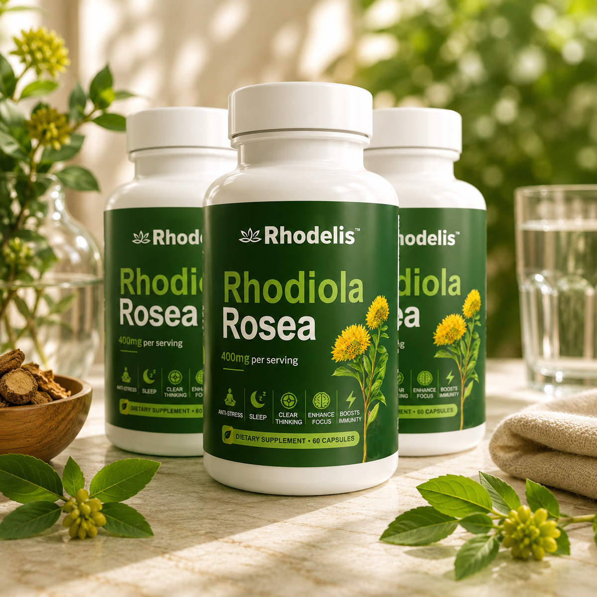 Rhodelis™ Rhodiola Rosea – Stress, Energy, and Mental Clarity Support