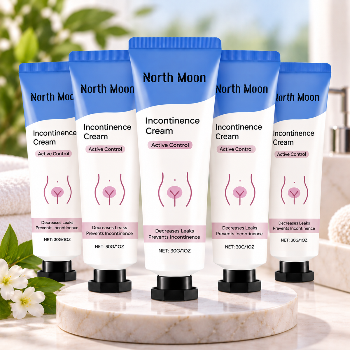 Crème NorthMoon™ contre l’incontinence | Rétablissez le contrôle de votre vessie en seulement 11 minutes