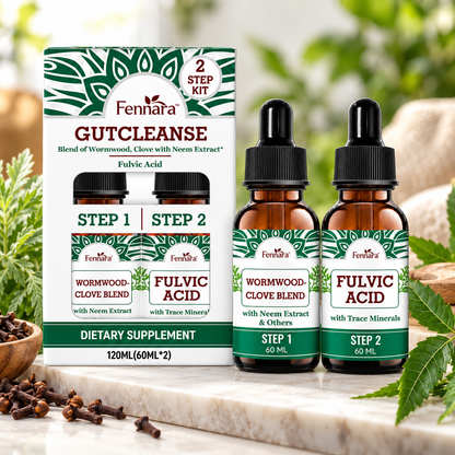 Fennara™ Liquide | Nettoyage intestinal en 2 étapes, formule naturelle à base de plantes pour un intestin plus propre et plus sain