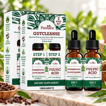 Fennara™ Liquide | Nettoyage intestinal en 2 étapes, formule naturelle à base de plantes pour un intestin plus propre et plus sain