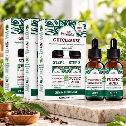 Fennara™ Liquide | Nettoyage intestinal en 2 étapes, formule naturelle à base de plantes pour un intestin plus propre et plus sain