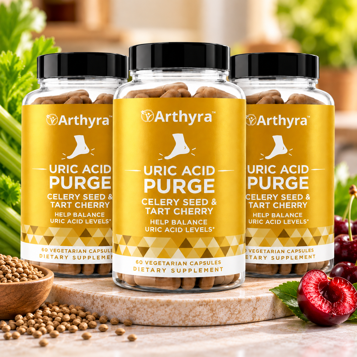 Arthyra™ | Éliminez les cristaux d’acide urique et retrouvez votre liberté de mouvement en seulement 48 heures