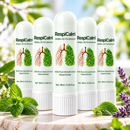 Inhalateur détox RespiCalm™ | 97 % moins de toxines, respirez librement en seulement 15 minutes !