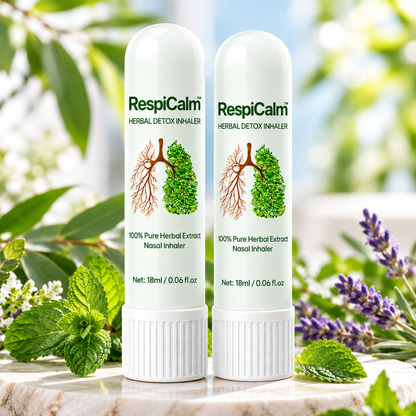 Inhalateur détox RespiCalm™ | 97 % moins de toxines, respirez librement en seulement 15 minutes !