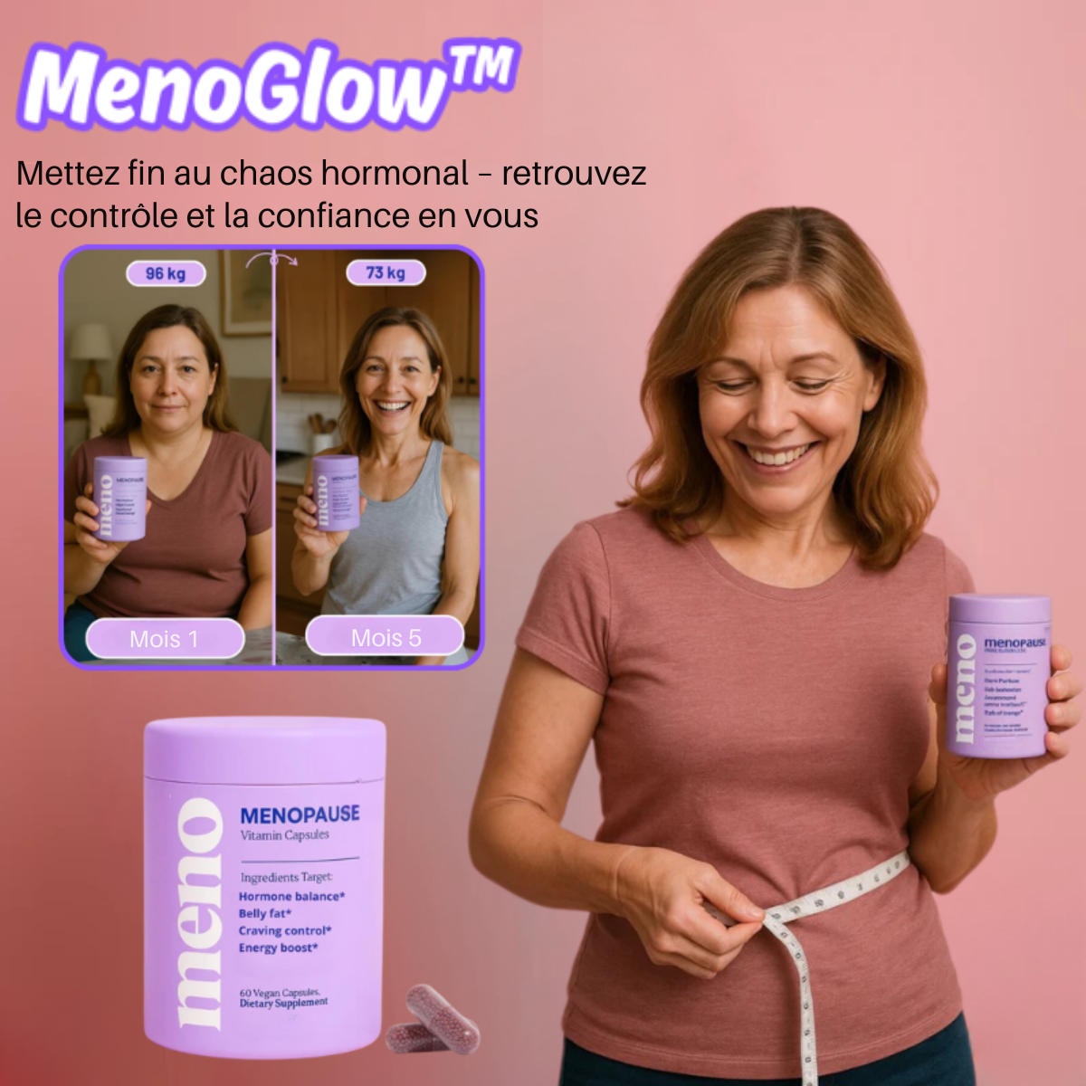 MenoGlow™ – Supplément ménopause